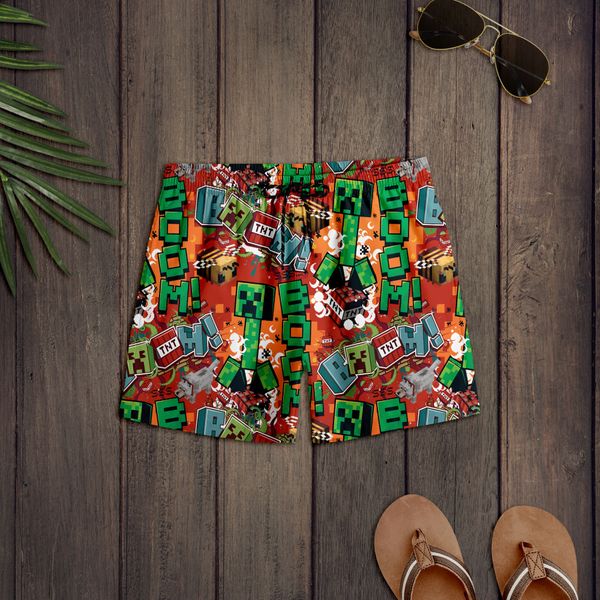 Boardshort-stoff Pixels