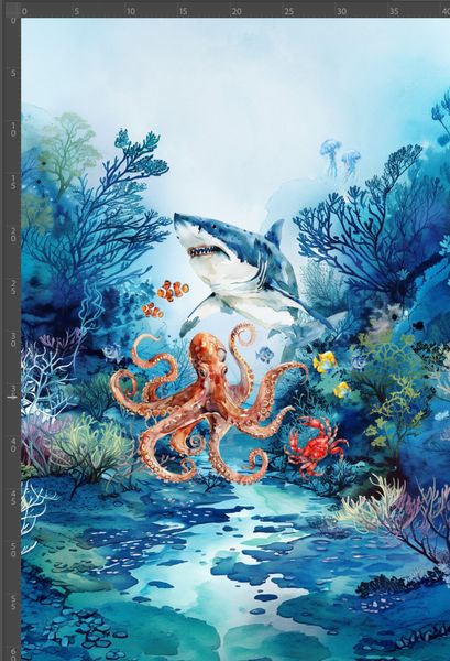 Jersey panel Havets Liv, str.M