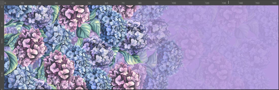 Viskosejersey Hortensia