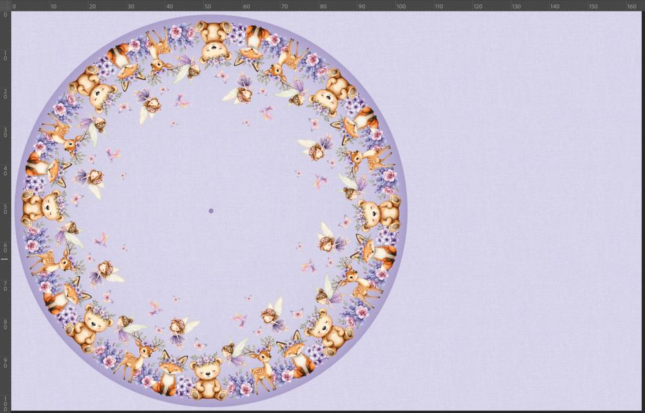 Jersey panel med sirkelskj&oslash;rt Alveskog (Barn)