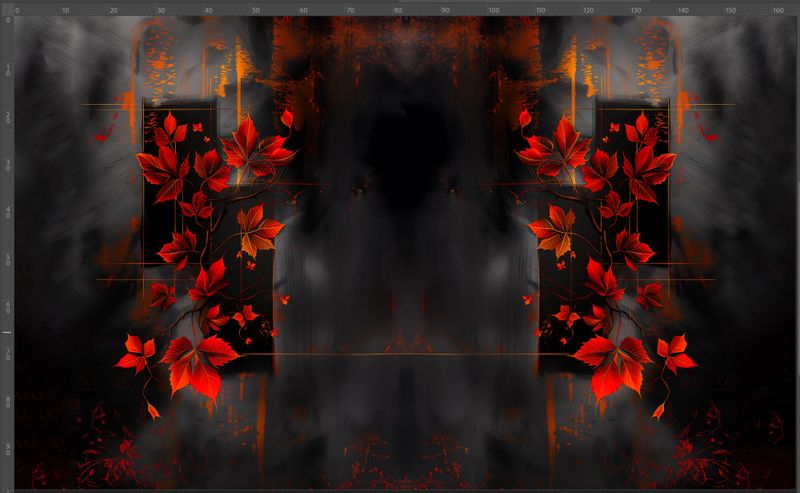 Jersey panel Løvdans, 100x165 cm