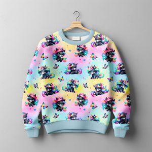 Hovedbilde B&oslash;rstet French Terry Candycorn