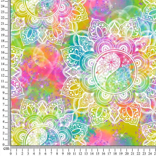 Hovedbilde Jersey Rainbow Mandalas