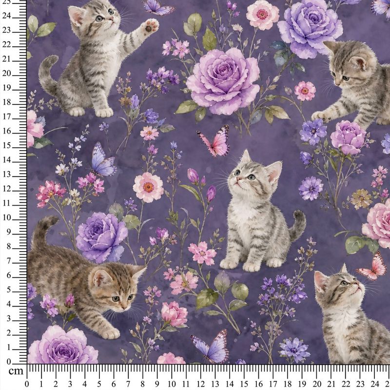 Bambusjersey Blomsterkatt