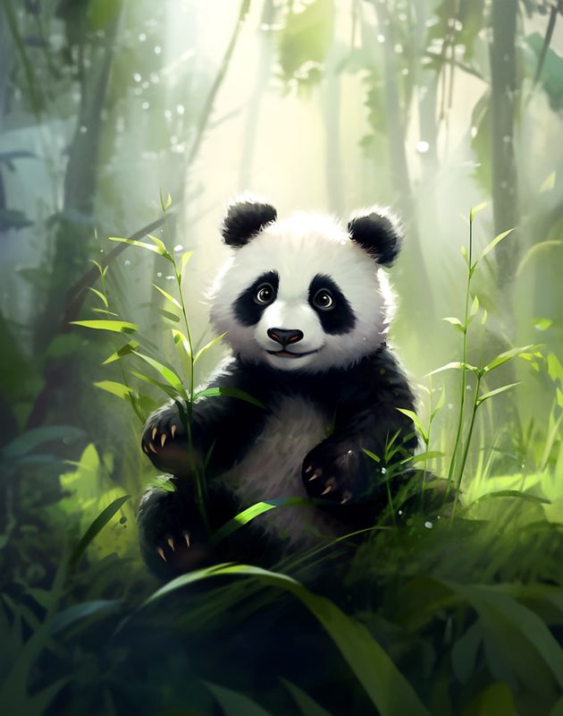 FT panel Panda I Skogen  str S, L