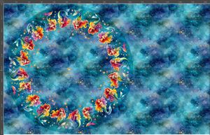 Hovedbilde Jersey panel med sirkelskj&oslash;rt - Stjernehav- Barn