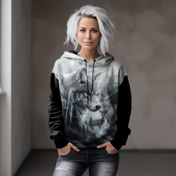 Jersey panel Skyggeulv str. XL