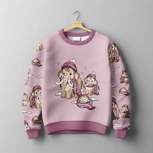 Hovedbilde Jersey panel Mammutkos – rosa, str.M